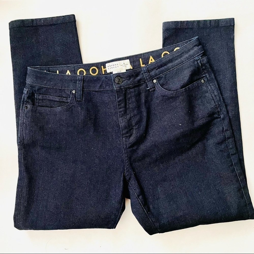 Kate Spade Brooke Street Skinny Jeans Dark Wash Denim 30 - Picture 3 of 8
